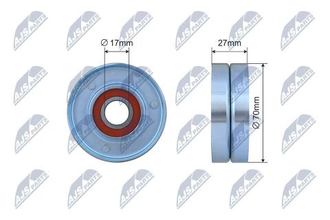 Натяжний ролик, поліклиновий ремінь Натяжний ролик, поліклиновий ремінь