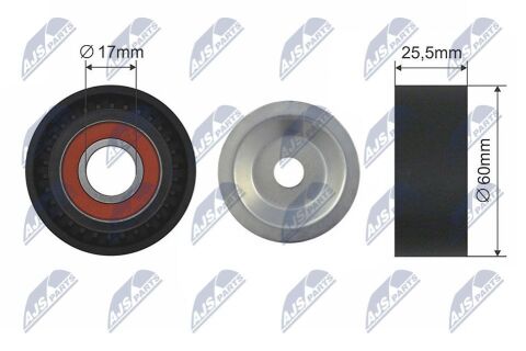 Натяжной ролик, поликлиновой ремень 