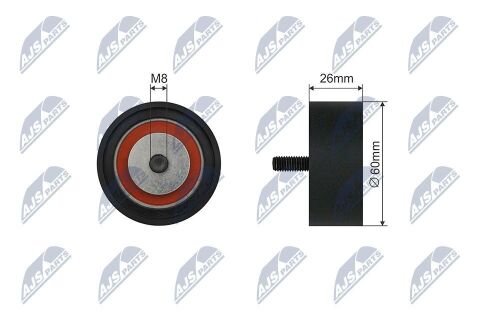 Натяжний ролик, поліклиновий ремінь 