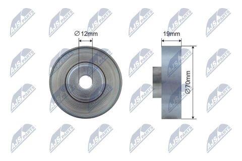Натяжний ролик, поліклиновий ремінь 