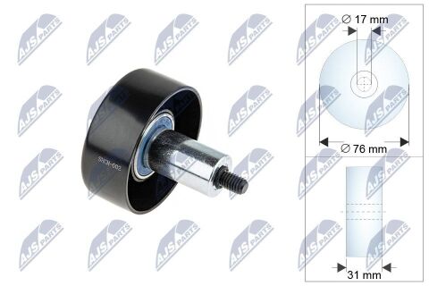 Натяжний ролик, поліклиновий ремінь Натяжний ролик, поліклиновий ремінь