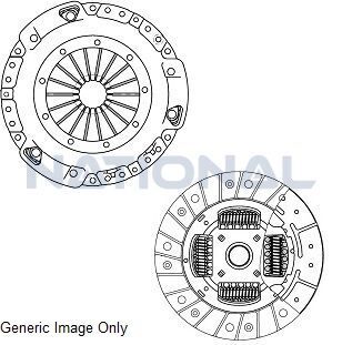 Комплект зчеплення AURIS/COROLLA/Trezia 1.4D 06-18 (225mm21z)