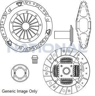 Комплект зчеплення з вижимним та вилкою MINI 06-16 (200mm17z) Комплект зчеплення з вижимним та вилкою MINI 06-16 (200mm17z)