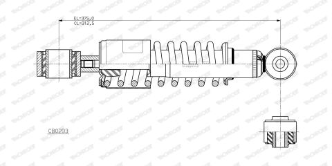Амортизатор кабіни