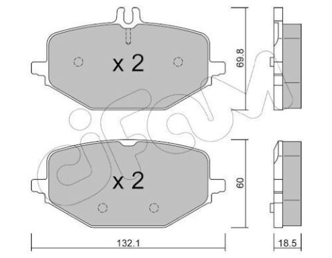 DB Гальмівні колодки задн. W463, V167, X167