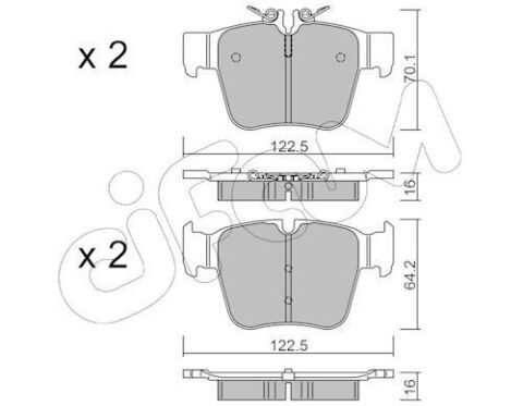 DB Колодки тормозные задние W205