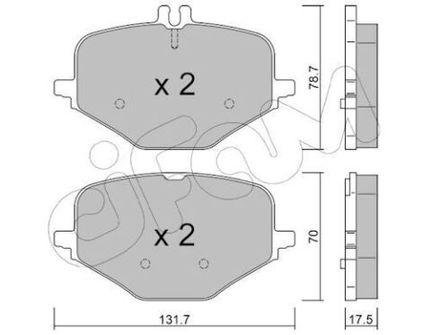 Комплект тормозных колодок задние Mercedes-Benz G-Class (W463) AMG G 63 (463.276, 463.277) 2018–