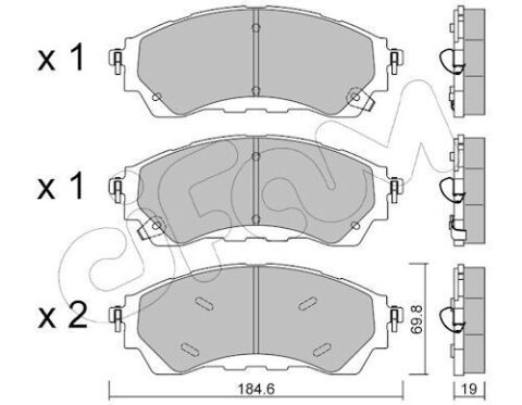 FORD Тормозные колодки передние RANGER (TKE) 2.0-3.2 11-