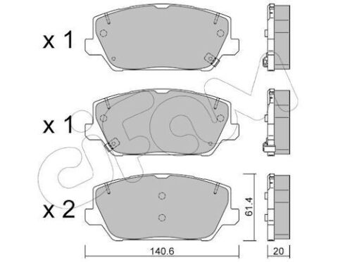 Колодки тормозные передние Kia Optima 2.0