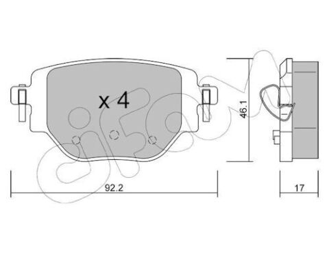 Колодки тормозные задние Opel Corsa F 1.2 19–