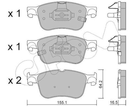 гальм. колод. передн. FORD FOCUS 1.0 EcoBoost 18-
