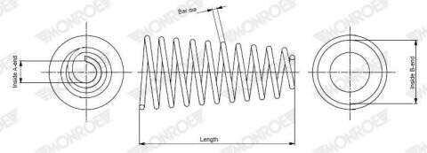 TOYOTA Пружина передняя 382 мм VERSO (_R2_) 1.6/1.8 09-18