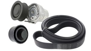 RENAULT Комплект ГРМ ремінь + натяжний пристрій+ролик NISSAN QASHQAI I, X-TRAIL RENAULT ESPACE V, FLUENCE, GRAND SCENIC III, GRAND SCENIC IV, KADJAR, MEGANE CC, MEGANE III, SCENIC III 1.6/1.6D 04.11-