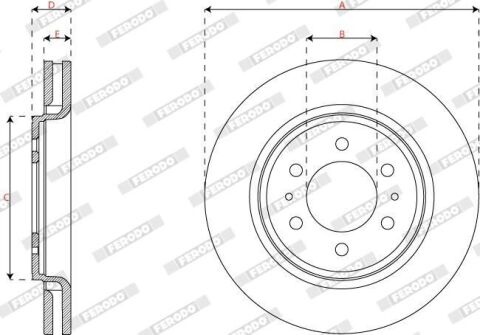 Диск гальмівний передній