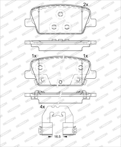 Комплект тормозных колодок