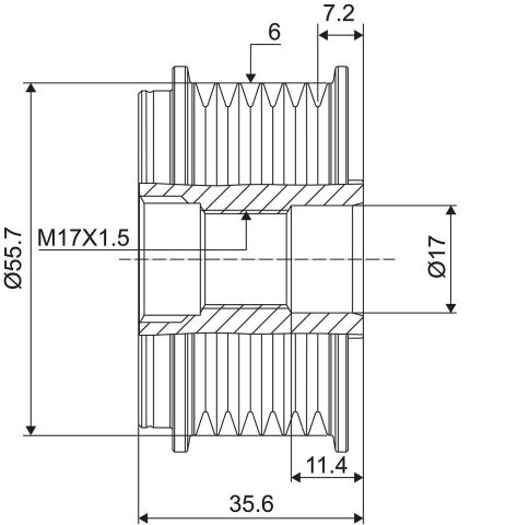 Обгонная муфта генератора