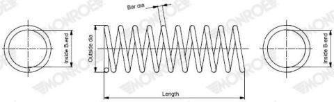Пружина передня 378 мм JEEP RENEGADE Джип (BU, B1, BV) 1.3 T-GDi 18-, FIAT 500X (334_) 1.4/1.6 14-