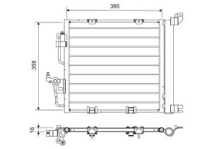 Радіатор кондиціонера Opel Astra H 1.3-1.9CDTI 04-14