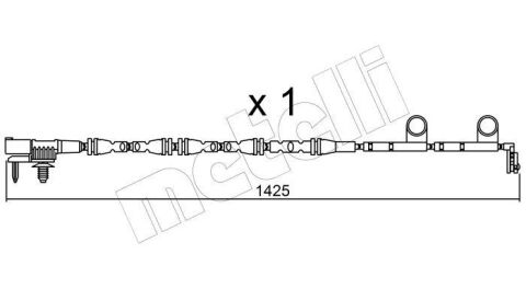 Датчик зносу гальмівних колодок (передніх) Land Rover Range Rover IV 3.0-5.0 D 12- (L=1425mm)