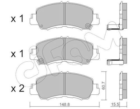 гальмівні колодки передні ECLIPSE CROSS 1.5 17- гальмівні колодки передні ECLIPSE CROSS 1.5 17-