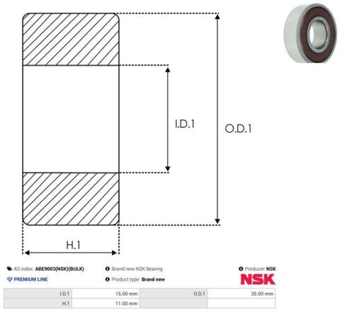 Подшипник шариковый d>30