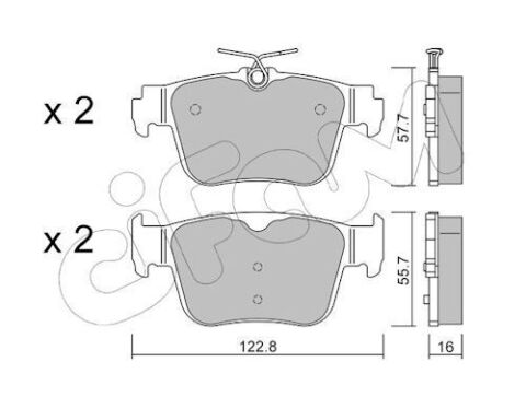К-кт тормозных колодок CADDY V Минивэн (SBB, SBJ) 2.0 TDi BMT 20-, GOLF VIII (CD1, DA1) 2.0 GTI 20-, CUPRA FORMENTOR (KM7, KMP) 1.4 e-Hybrid/2.0 21-