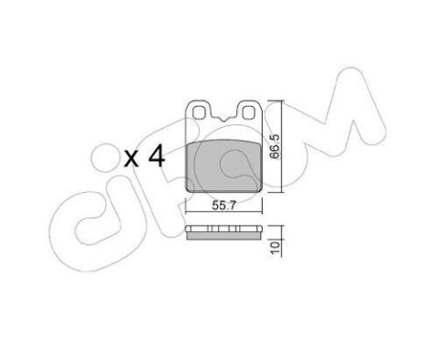 Комплект тормозных колодок задние GIULIA (952_) 2.9 (952AAM24) 19-, MASERATI GHIBLI III (M157) 3.0 13-