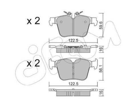 Комплект гальмівних колодок задні S60 II Cross Country (134) D4 Drive-E Polestar 15-18, S90 II (234) T8 Plug-in Hybrid Polestar AWD 17-22 Комплект гальмівних колодок задні S60 II Cross Country (134) D4 Drive-E Polestar 15-18, S90 II (234) T8 Plug-in Hybrid Polestar AWD 17-22