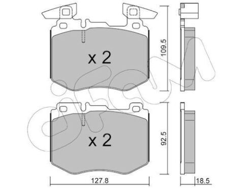 Комплект тормозных колодок передние GLC (X253) 200 (253.942) 16-19