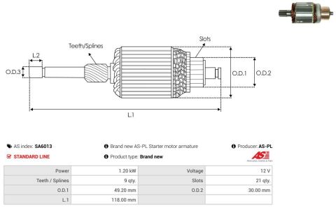 Якір стартера