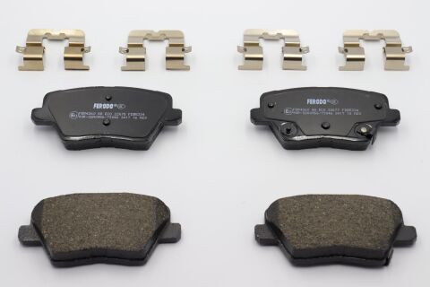 Комплект гальмівних колодок з 4 шт. дисків