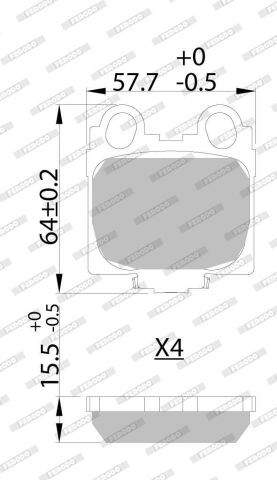 Комплект гальмівних колодок Комплект гальмівних колодок