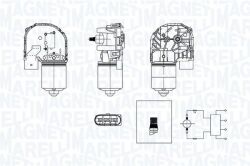 Двигун склоочисника CADDY III, TOURAN