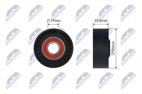 Натяжний ролик, поліклиновий ремінь Mercedes C-Class (W204), E-Class (W212), Glk (X204) 2.2 , Jeep Compass 2.2Crdi 10-