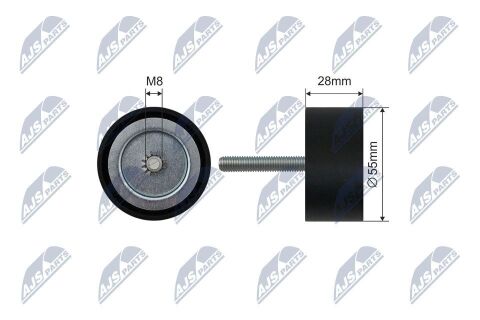 Натяжной ролик, поликлиновой ремень Opel Astra J, Astra J Gtc, Astra K, Cascada, Insignia A, Insignia A Country, Insignia B, Insignia B Grand Sport, Zafira C 1.6 06.12-