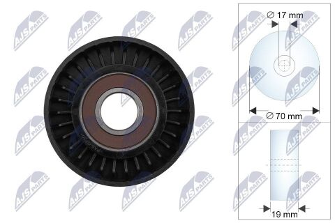 Натяжний ролик, поліклиновий ремінь Pt Cruiser 2.4 01-, Chrysler Neon 2.0 00-
