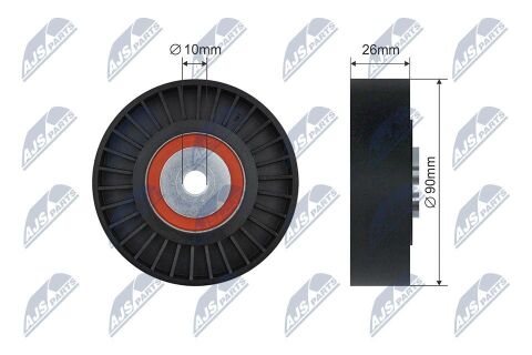 Відвідний/напрямний ролик, поліклиновий ремінь Vw Crafter 30-35, Crafter 30-50 2.5D 04.06-05.13