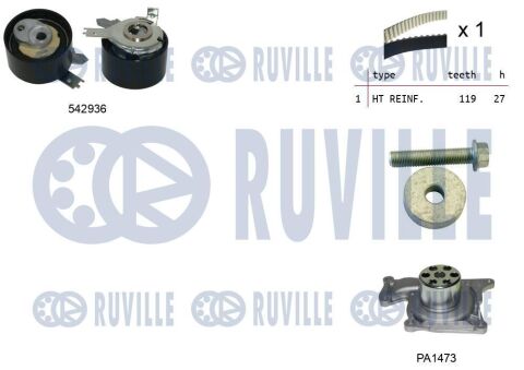 Комплект ГРМ с помпой Mercedes/Renault/Dacia 1.5 dCi 12 - Комплект ГРМ с помпой Mercedes/Renault/Dacia 1.5 dCi 12 -