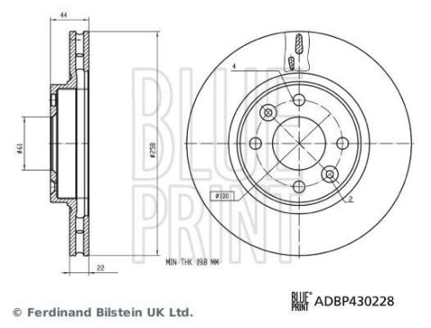 Диск гальмівний передній Renault Sandero, Logan II, Smart Диск гальмівний передній Renault Sandero, Logan II, Smart