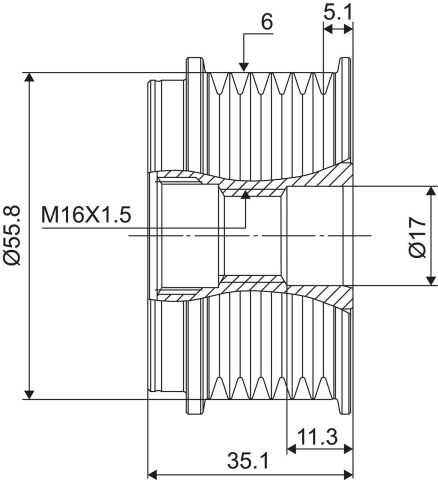 Шків генератора