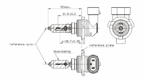 Автолампа HIR2 12V 55W PX22d Ultra White 4200K