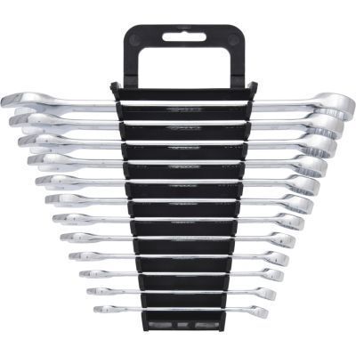 Комплект комбінованих ключів, вигнутих, 12 шт, 8-19 мм