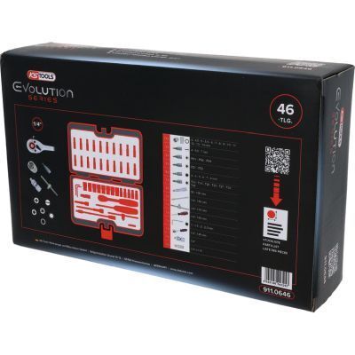 Комплект торцевих ключів 1/4" 46 шт