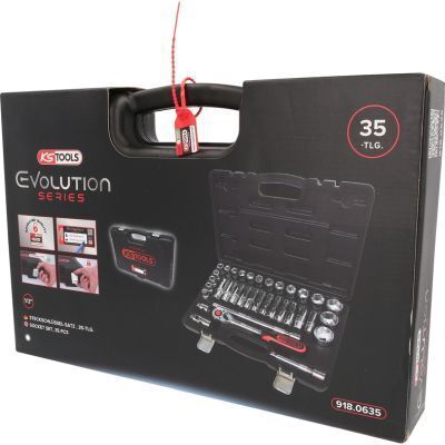 Комплект торцевих ключів CHROMEplus 1/2" 35 шт