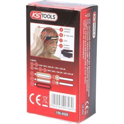 Ліхтарик для зовнішніх робіт з кутом освітлення 270° та датчиком руху