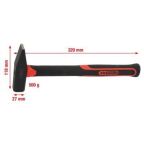 Слюсарний молоток з рукояткою з фібергласу 500 гр