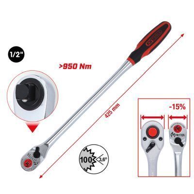 Тріскачка 1/2" подовжена 100 зубців