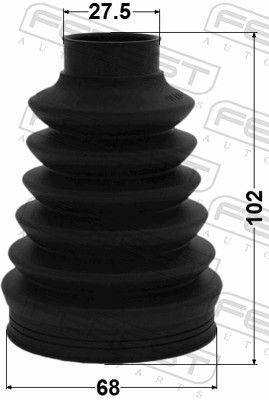 Пыльник шруса внутреннего A6/OCTAVIA/GOLF/PASSAT 99-