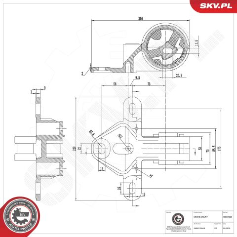 Опора, двигун CHRYSLER 300 C Опора, двигун CHRYSLER 300 C