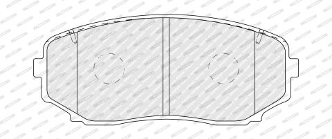 Комплект гальмівних колодок з 4 шт. дисків